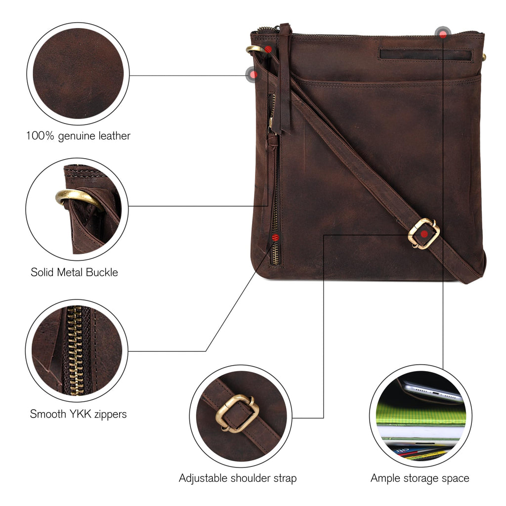 Leather Crossbody Bags for Women F6366