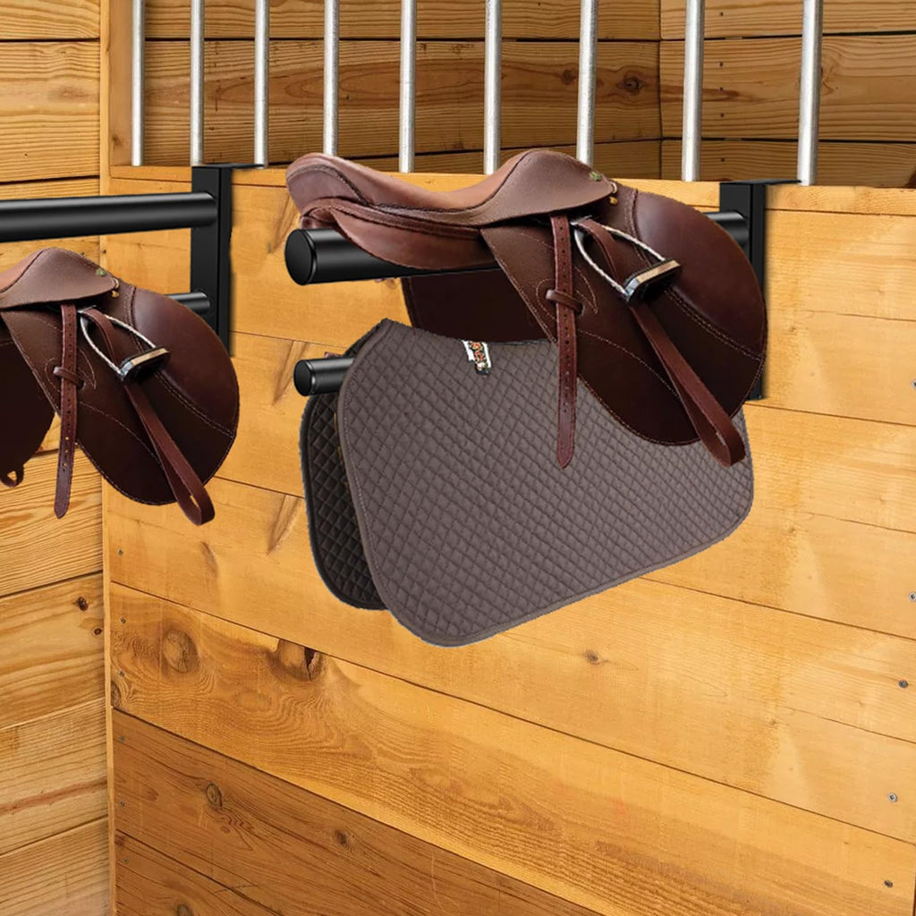 Heavy Duty Portable Saddle Rack Stand with 2 Bars F613
