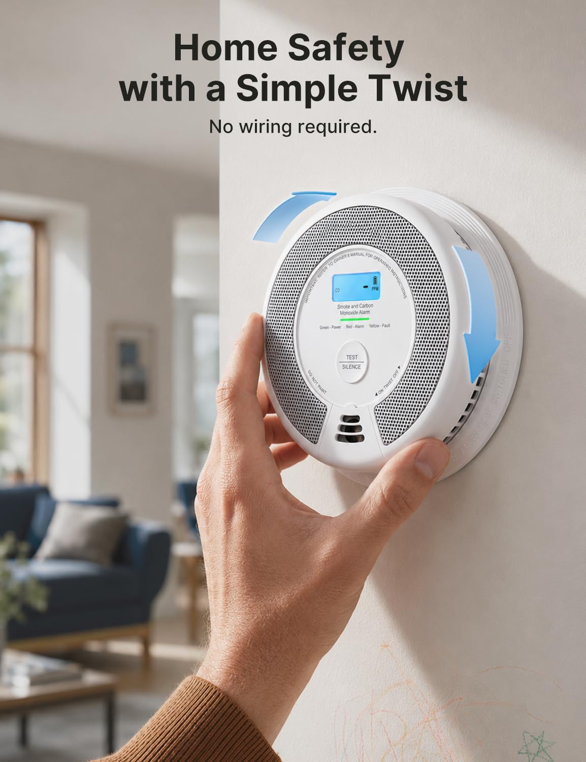 Interconnected Smoke and CO Detector 3-Pack G363