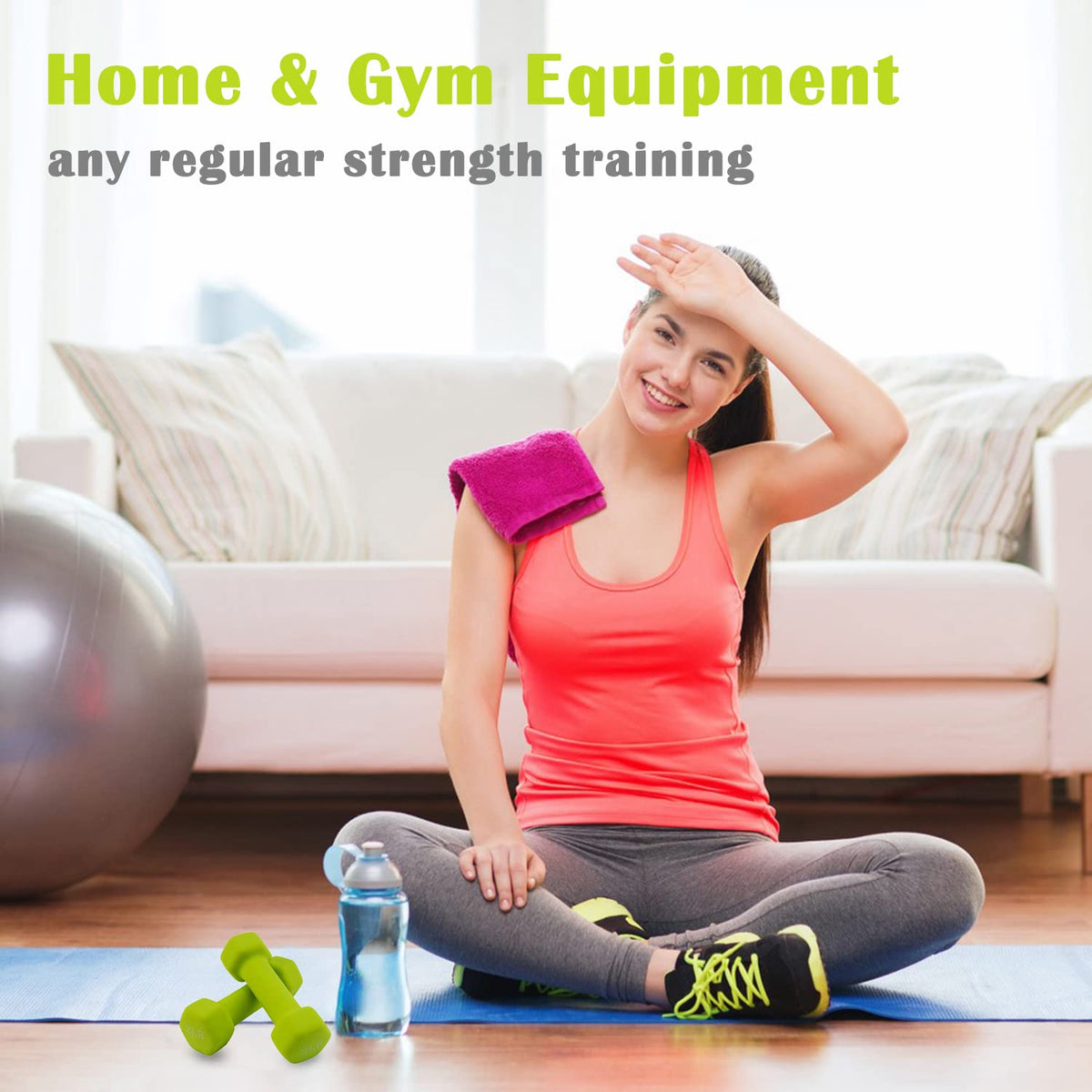 Dumbbells Set of 2 Hex Free Weights I7766