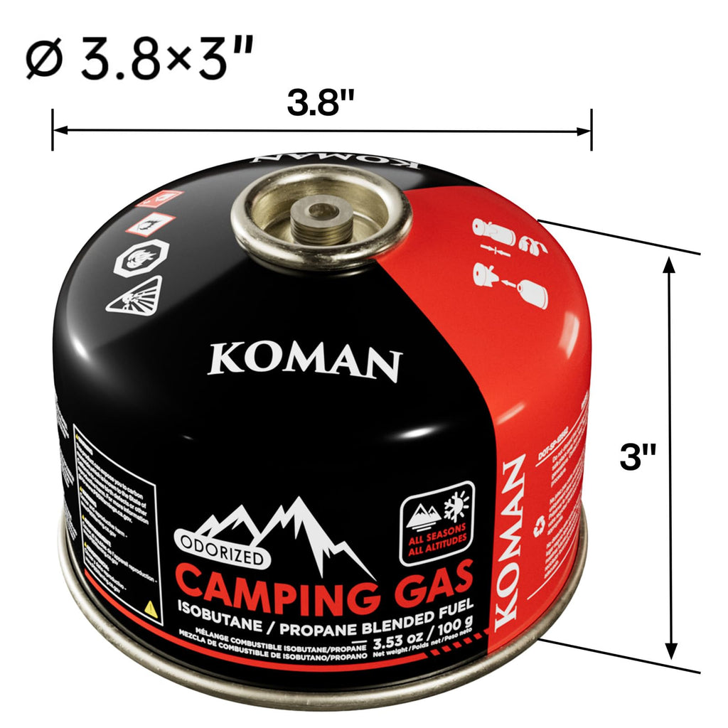 Isobutane Butane Propane Blend Camping Fuel Canister 4 Pack V228731