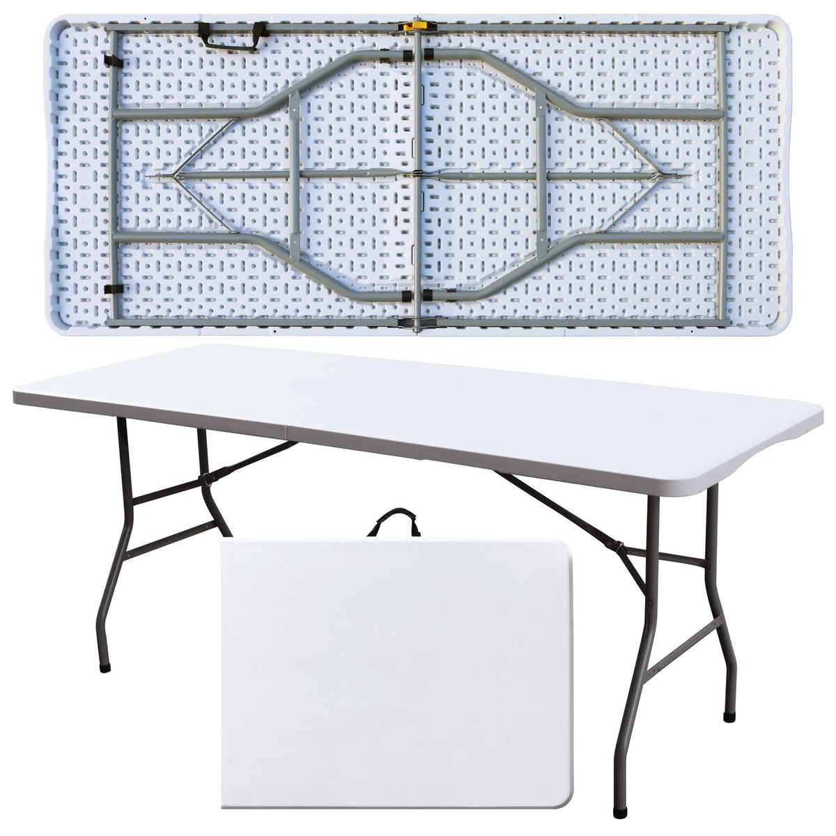 White 6FT Foldable Plastic Table V2254