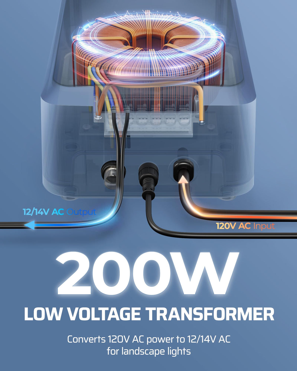 200W Outdoor Low Voltage Transformer U5777