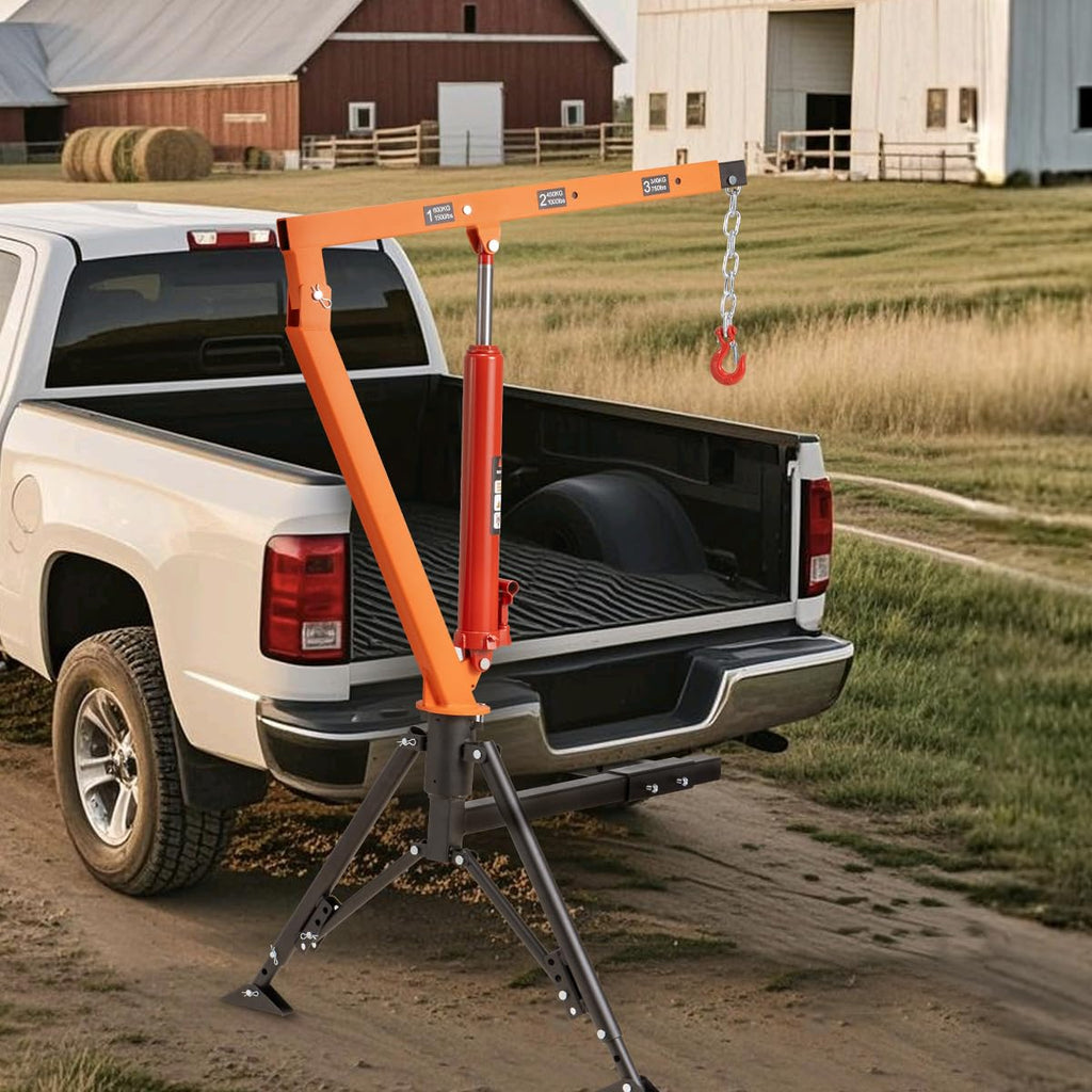 1500 lb Hydraulic Hitch Mounted Truck Crane S140