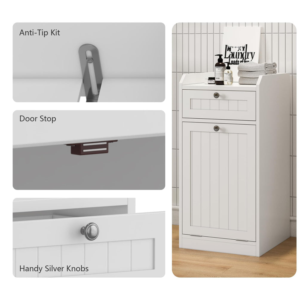 8 Gallon Double Tilt Out Trash Can Cabinet L828