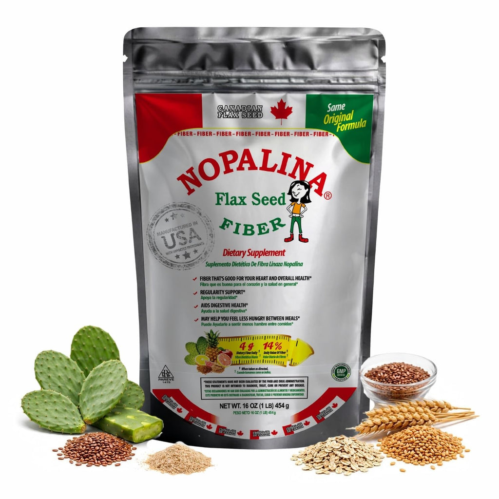 Fiber Powder 1 Lb Flax Seed Psyllium Husk Oat Wheat Bran I4619