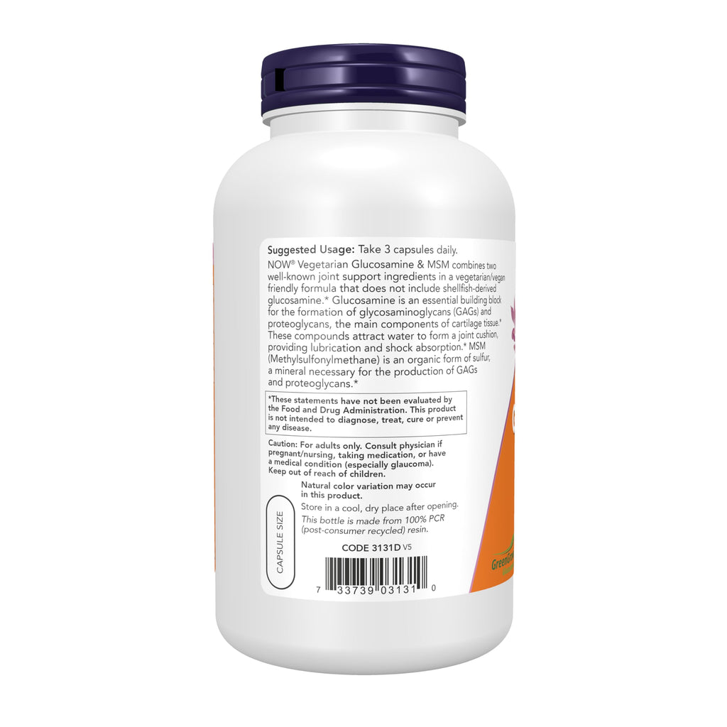 Vegetarian Glucosamine & MSM 240 Veg Caps C7398