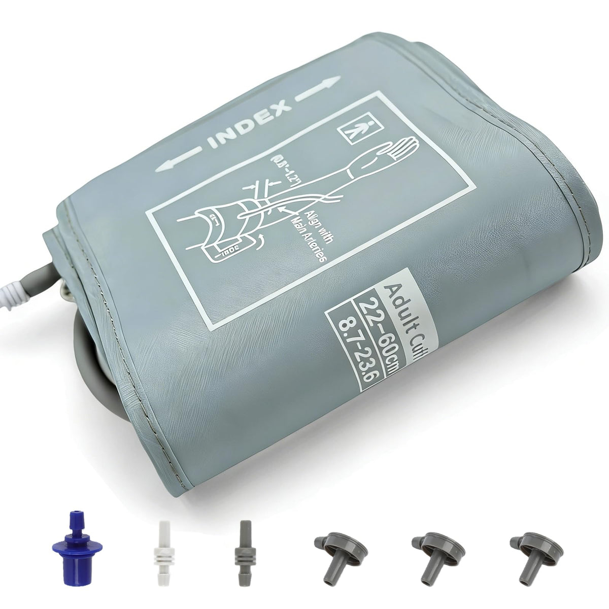 Extra Large Blood Pressure Cuff Replacement, 8.7"-23.6" Adjustable Upper Arm Cuff V436850