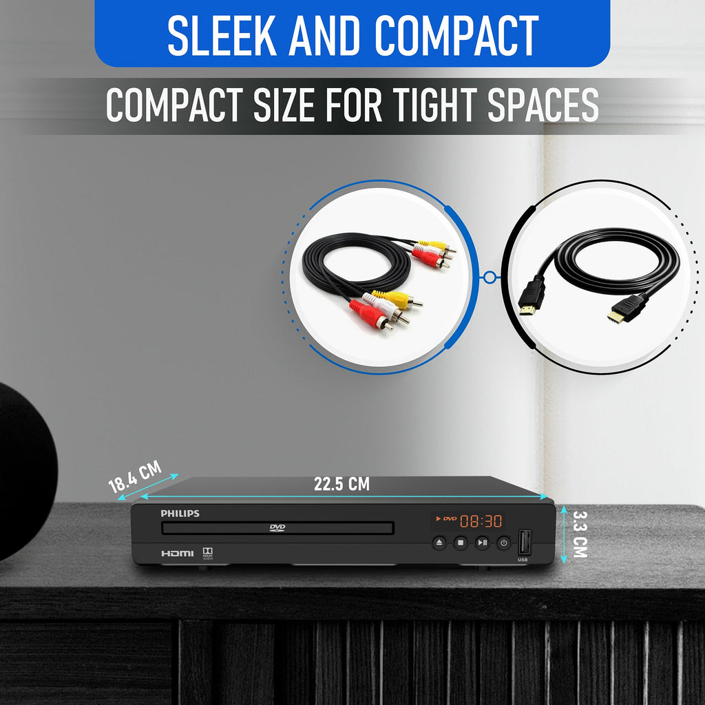 DVD Player with HDMI Port 1080P All Region USB Input Remote Control X48091