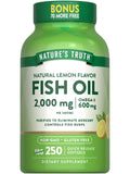 Fish Oil 2000 mg 600 mg Omega 3 250 Softgels M13105