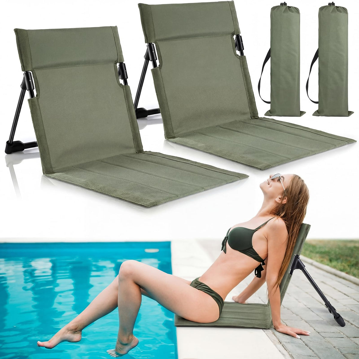 Foldable Poolside Chairs D42206