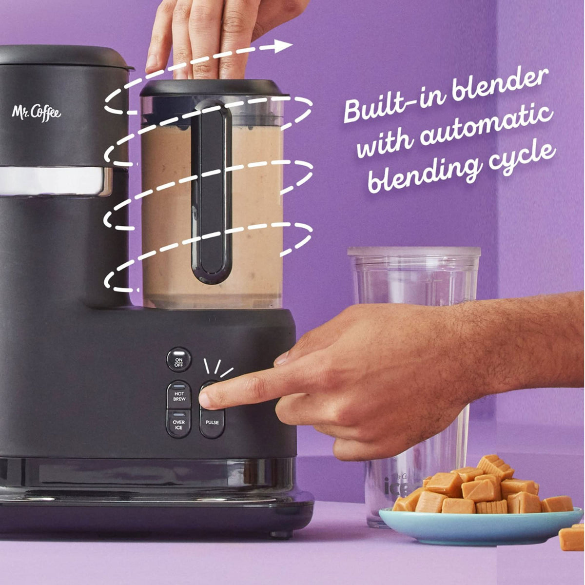 3-in-1 Single-Serve Iced and Hot Coffee/Tea Maker with Blender, Black Z5465
