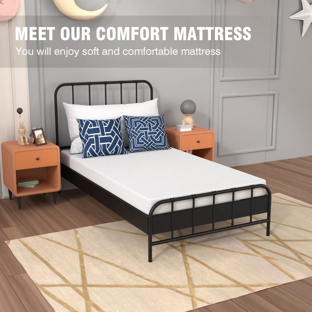 5 Inch Twin Gel Memory Foam Mattress G6952