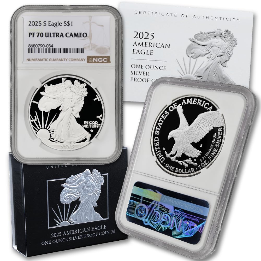 1 oz American Silver Eagle Coin PF-70 Ultra Cameo X4467