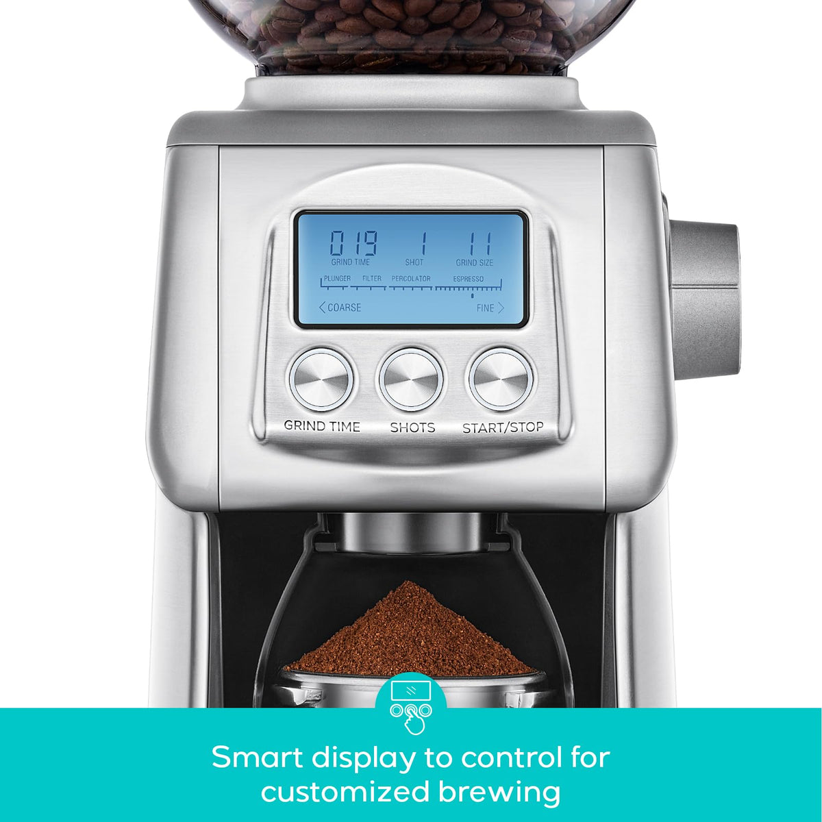 Electric Conical Burr Coffee Grinder with LCD Display L27006