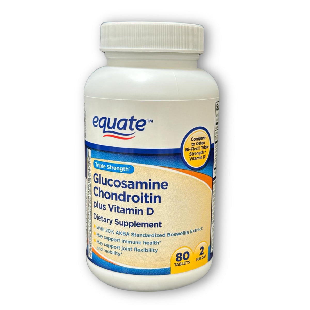 Triple Strength Glucosamine Chondroitin Vitamin D Tablets 80ct J694095