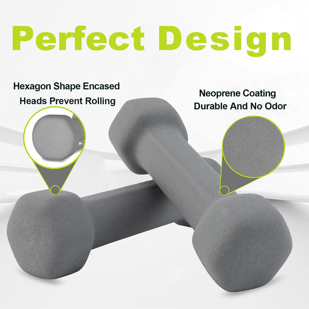 Dumbbells Set of 2 Hex Free Weights I7766