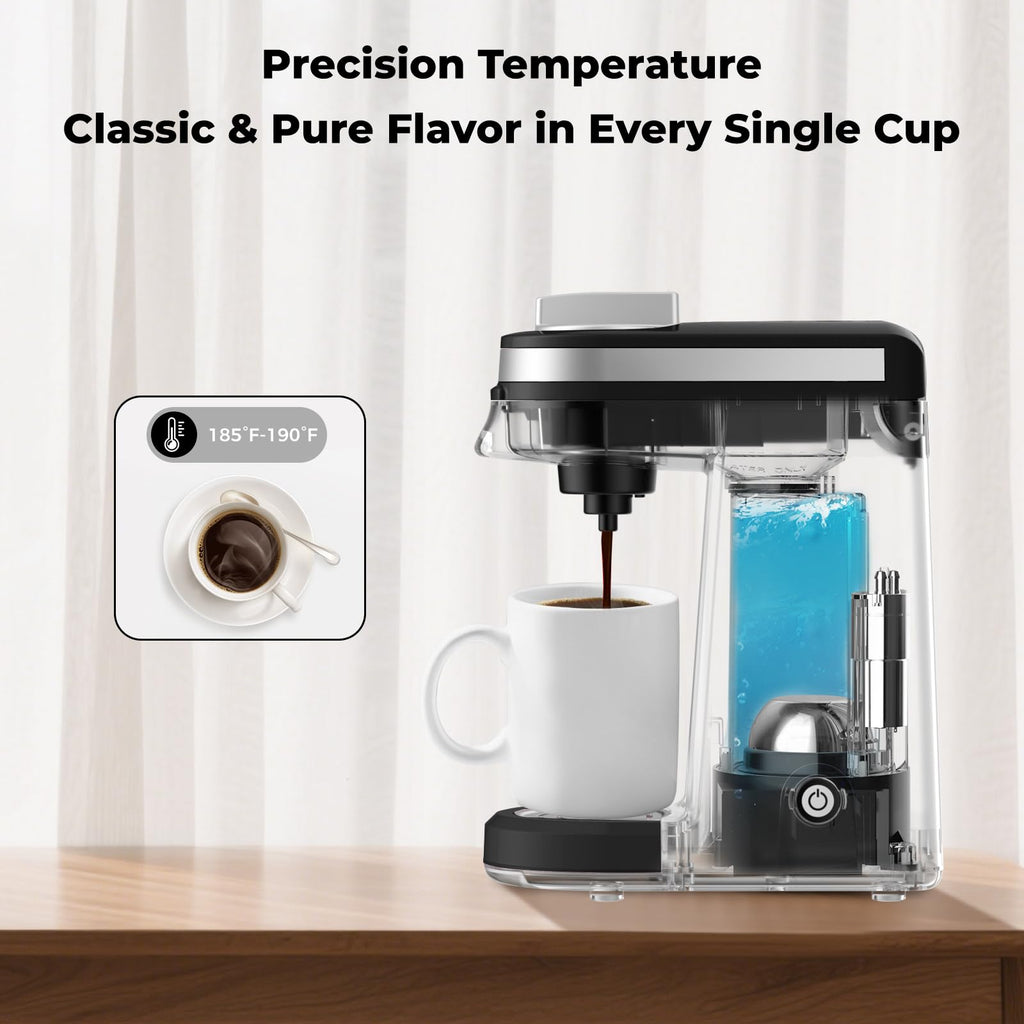 Black Mini Single Serve Coffee Maker I988