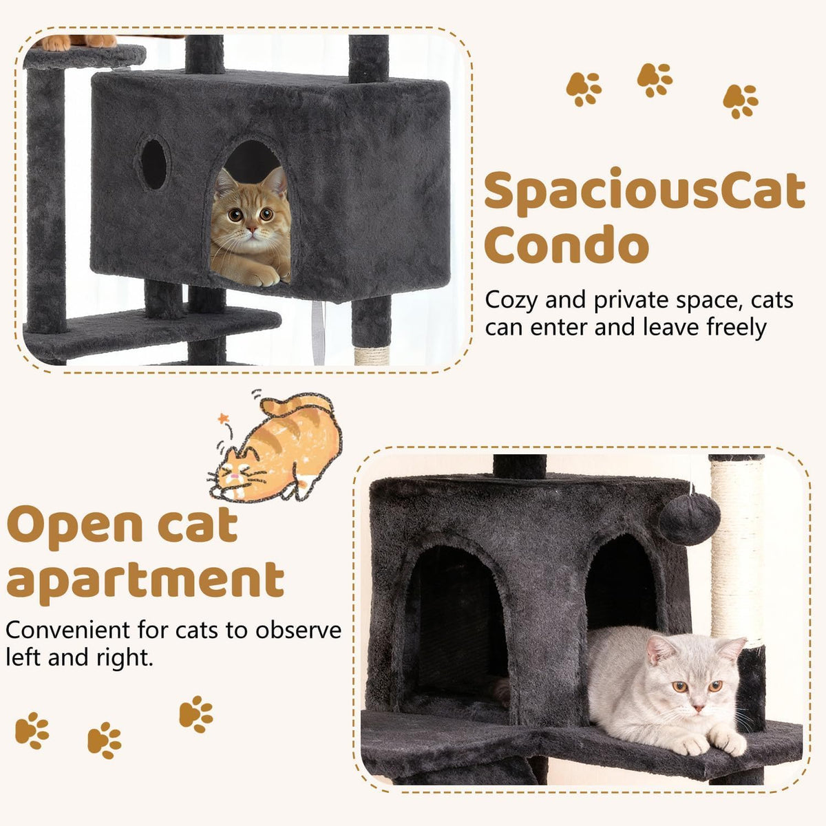 70" Multi-Level Cat Tree O587