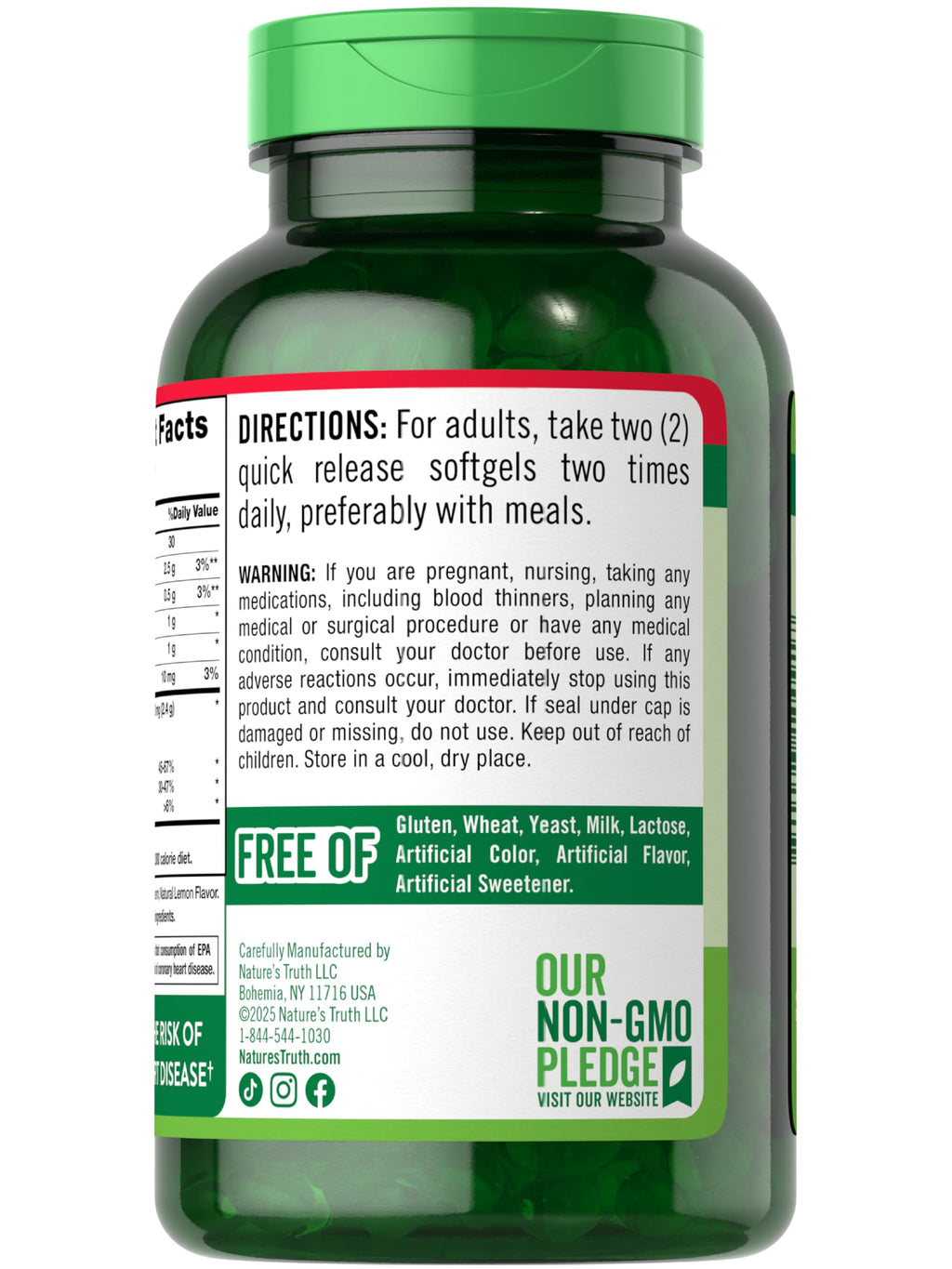 Fish Oil 2400mg 250 Softgels Omega 3 Q556
