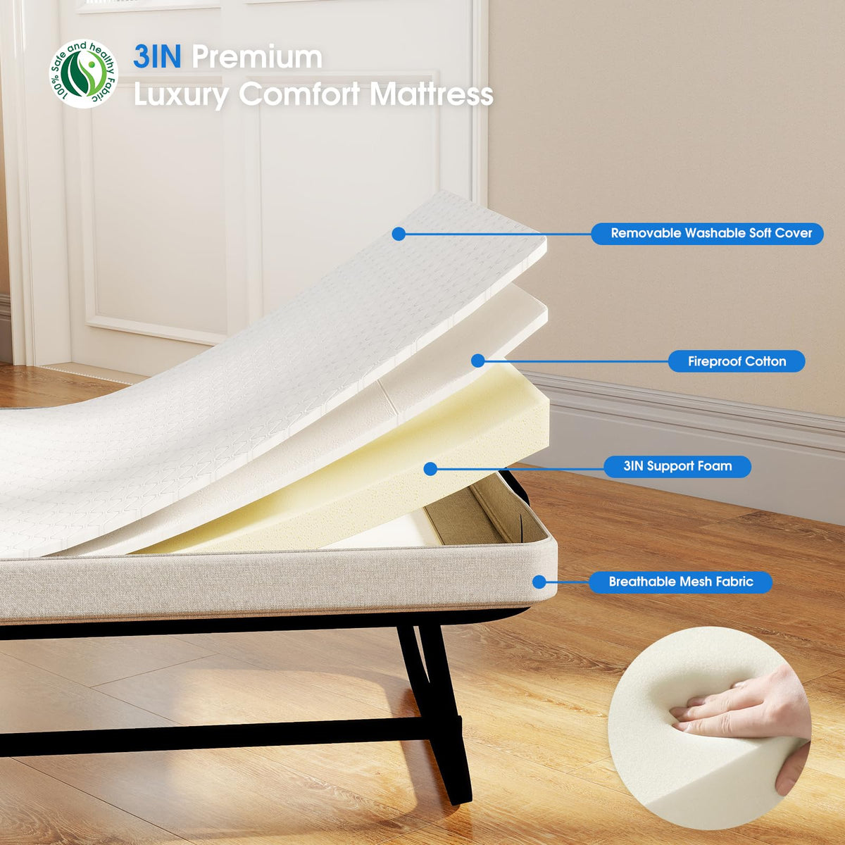 Folding Bed with Mattress R278479