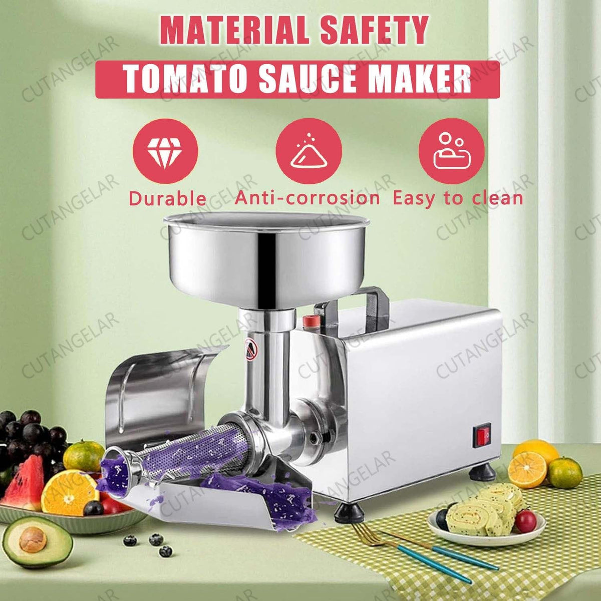 450W Electric Ketchup Maker with Adjustable Discharge Chute X1864