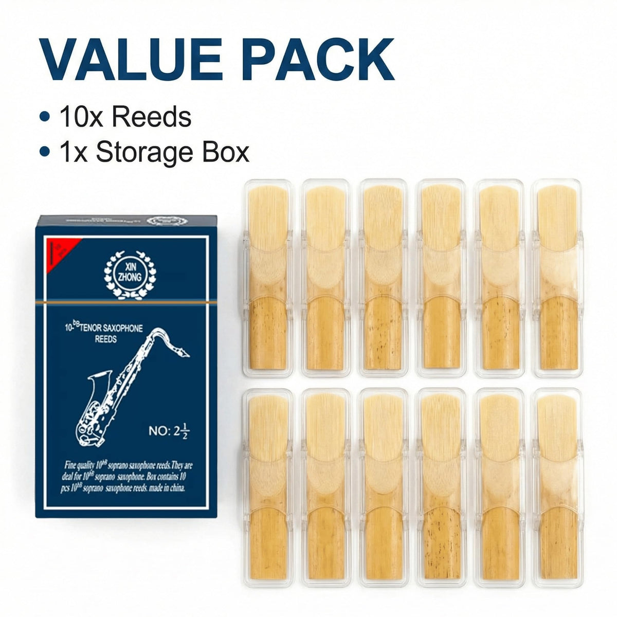 Alto Saxophone Reeds Strength 2.5 10 Pack Q407313
