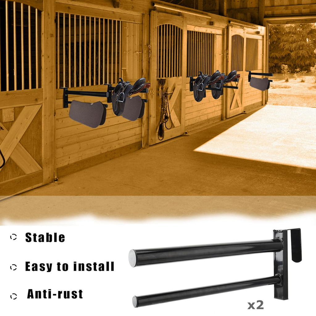 Heavy Duty Portable Saddle Rack Stand with 2 Bars F613