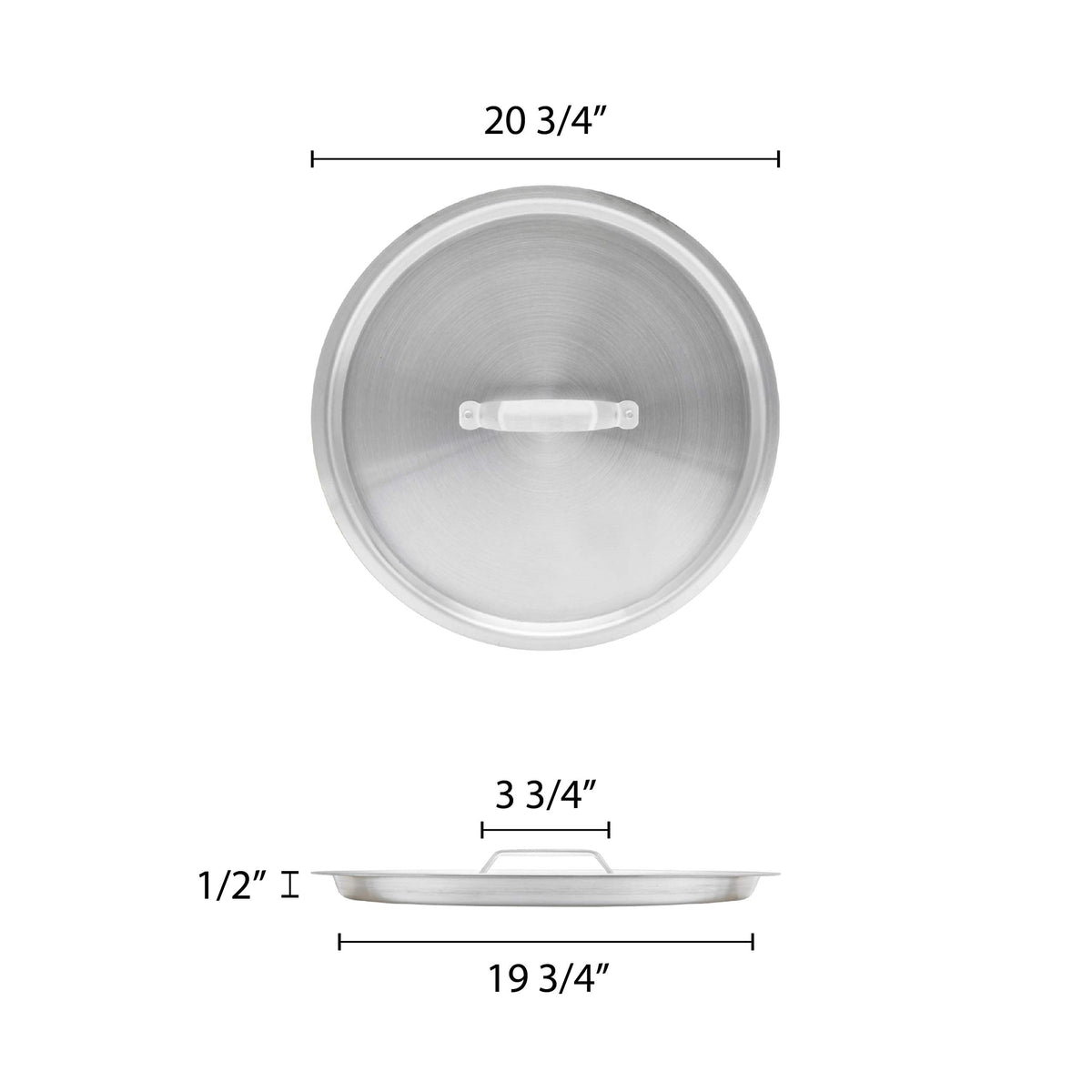 60 qt Aluminum Sauce Pot with Lid A541791