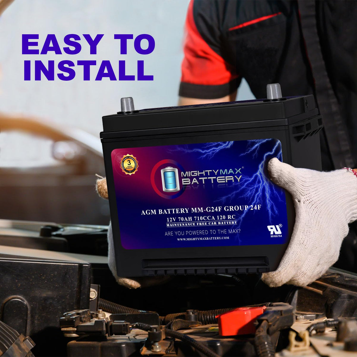 12V 70Ah AGM Replacement Battery O99325