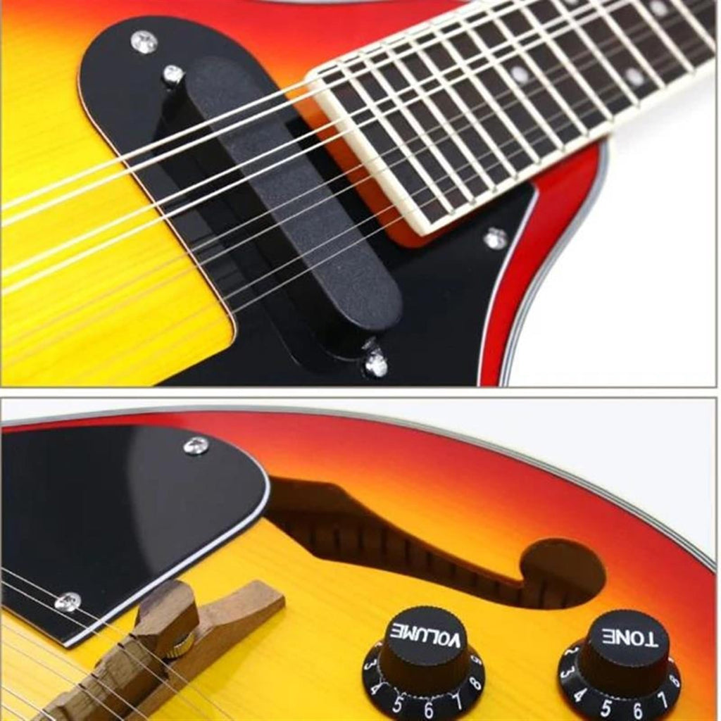 8 Strings Sunburst Mandolin Instrument F178