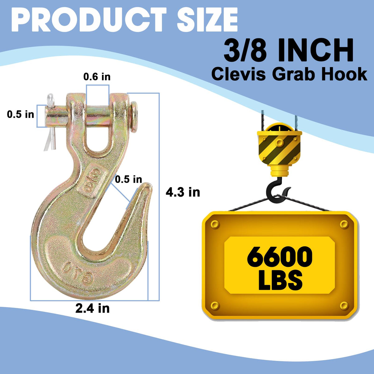 Heavy Duty 3/8" Chain Hook F533646