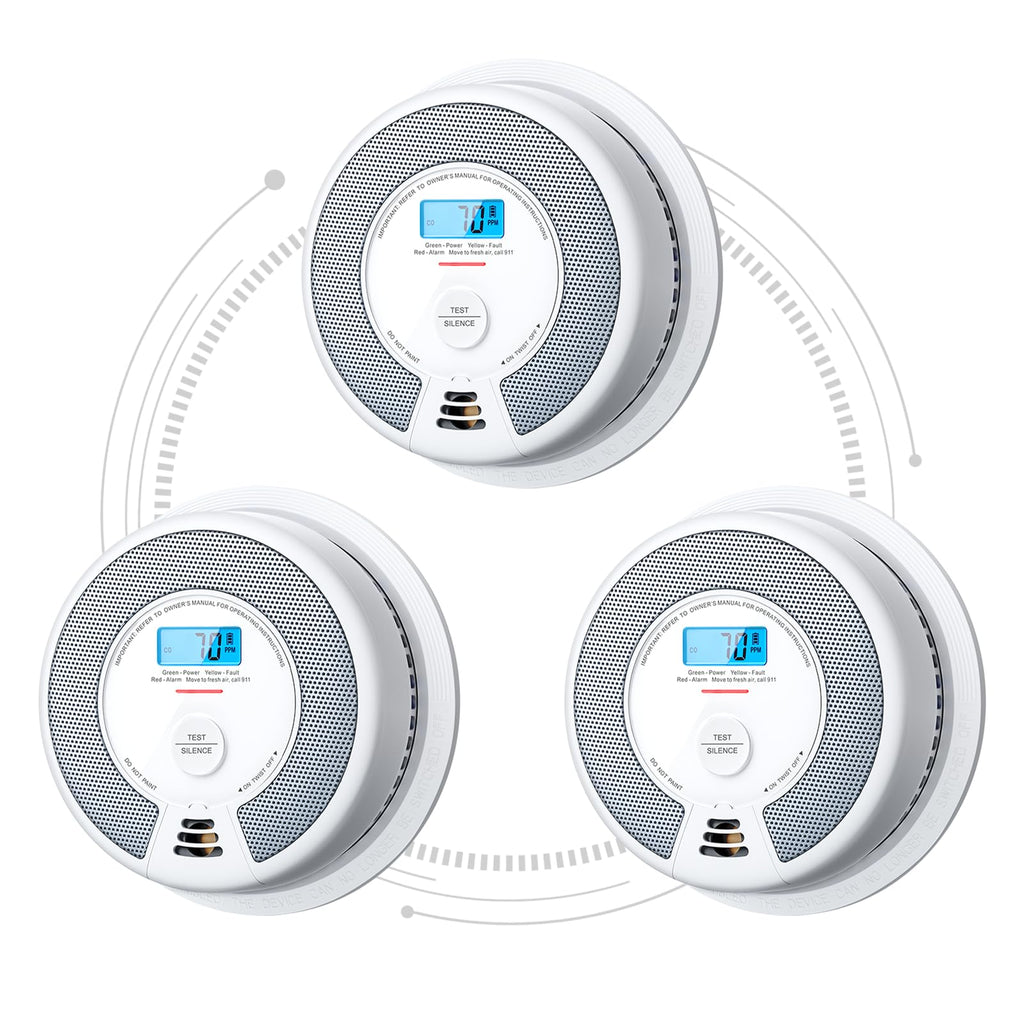 Interconnected Smoke and CO Detector 3-Pack G363