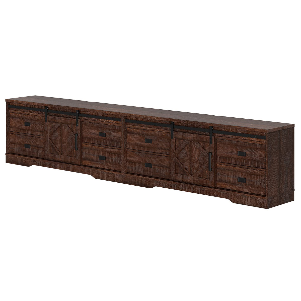 60 inch Farmhouse TV Stand with Drawers & Storage Cabinet Z15425