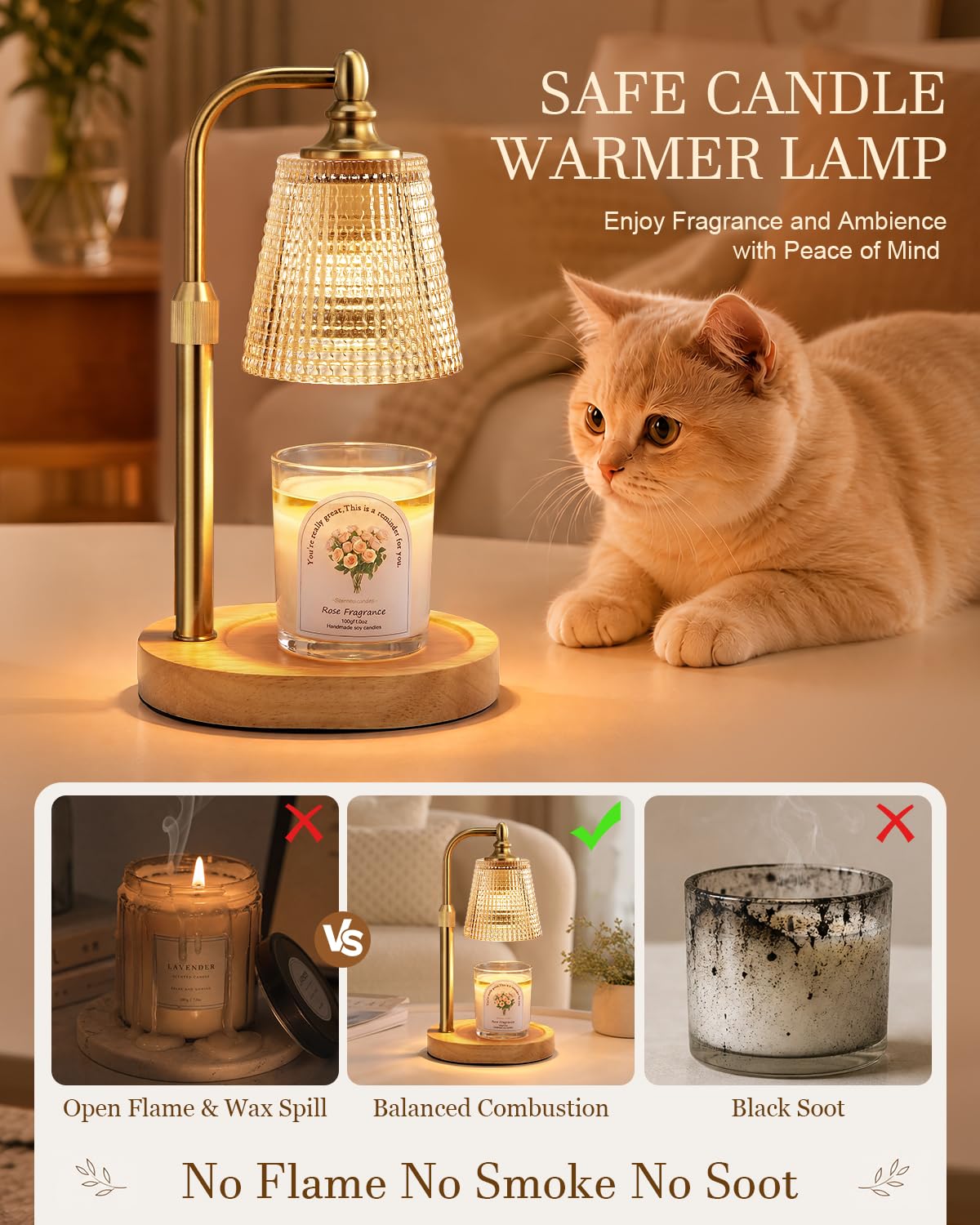 Candle Warmer Lamp with Timer Dimmer G36480
