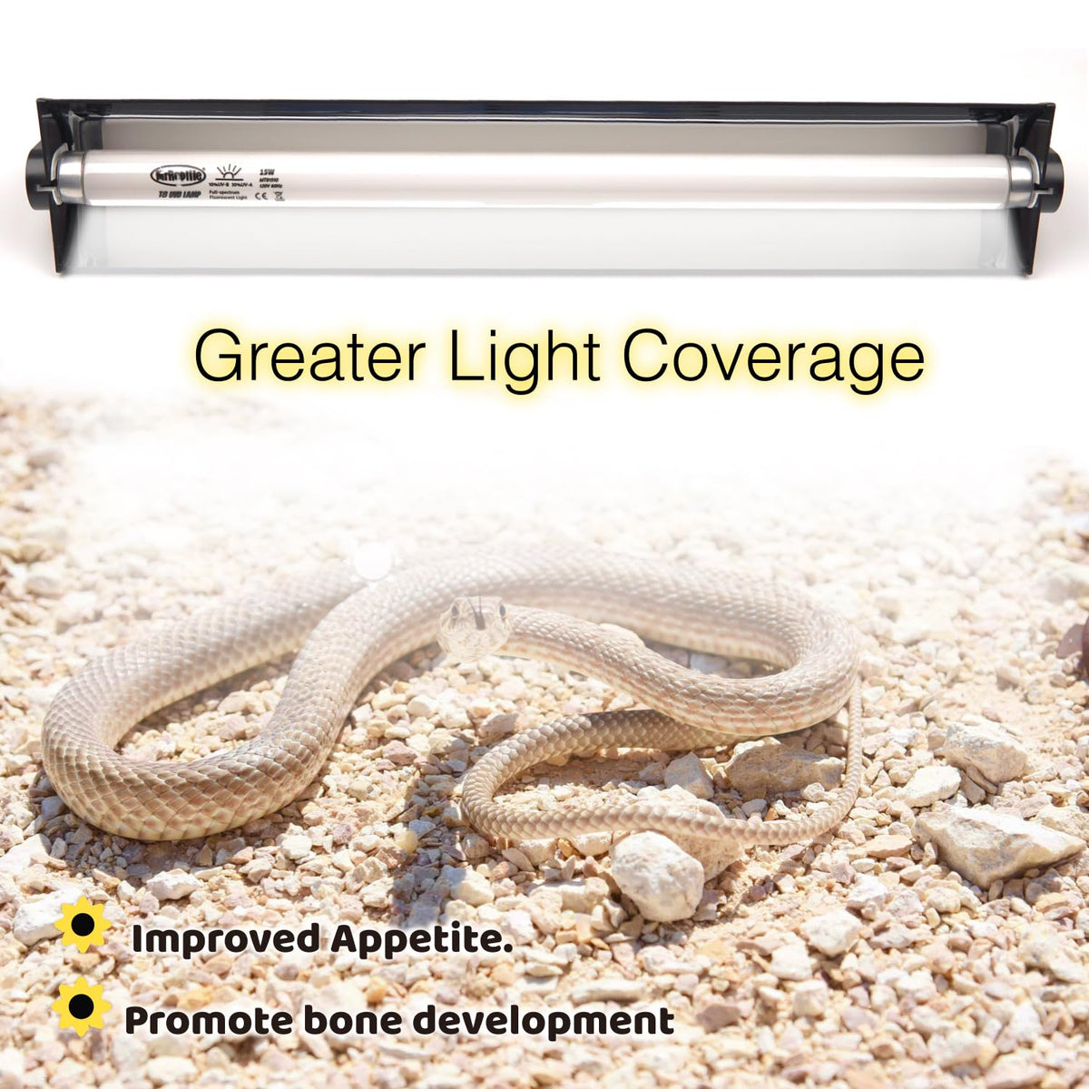 15W UVB Reptile Light Kit 18 inches J9106