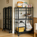 Collapsible Metal Wire Cat Cage H436693