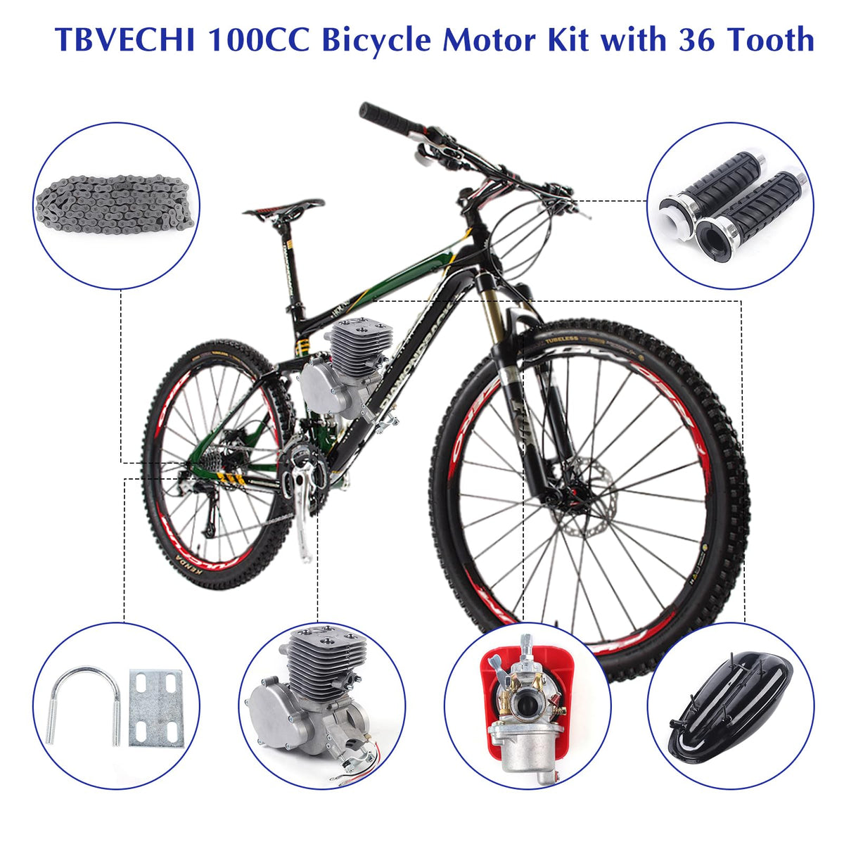 100cc 2 Stroke Bike Engine Kit V32472