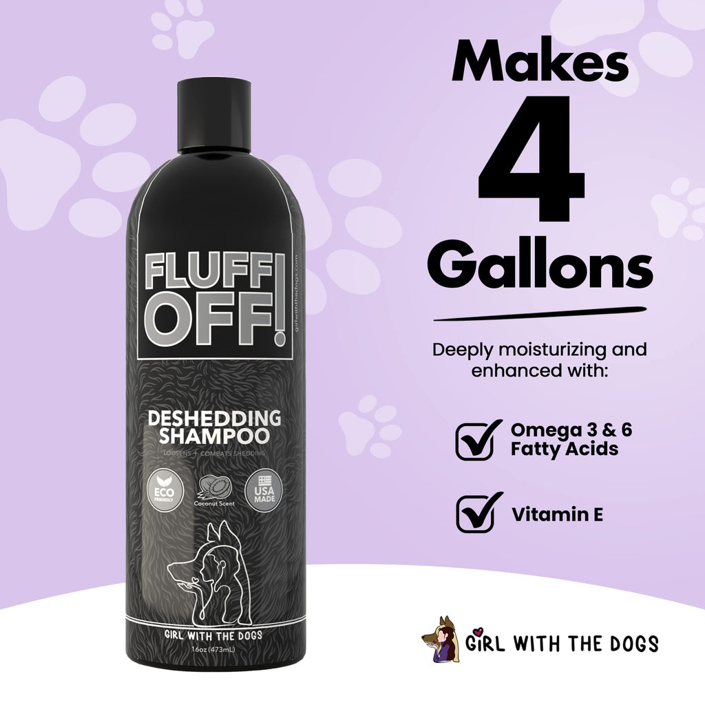 Natural Deshedding Dog & Cat Shampoo P4905
