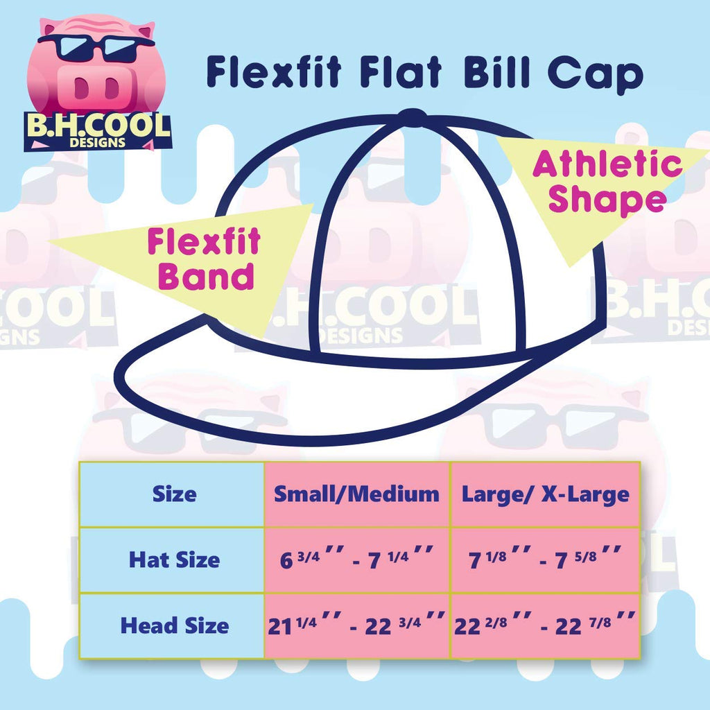 Flat Bill Fitted Hat X4032