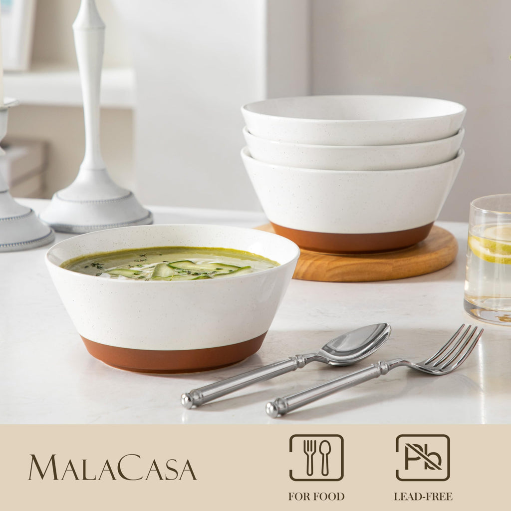 Ceramic Soup Bowls Set of 4 Q9704