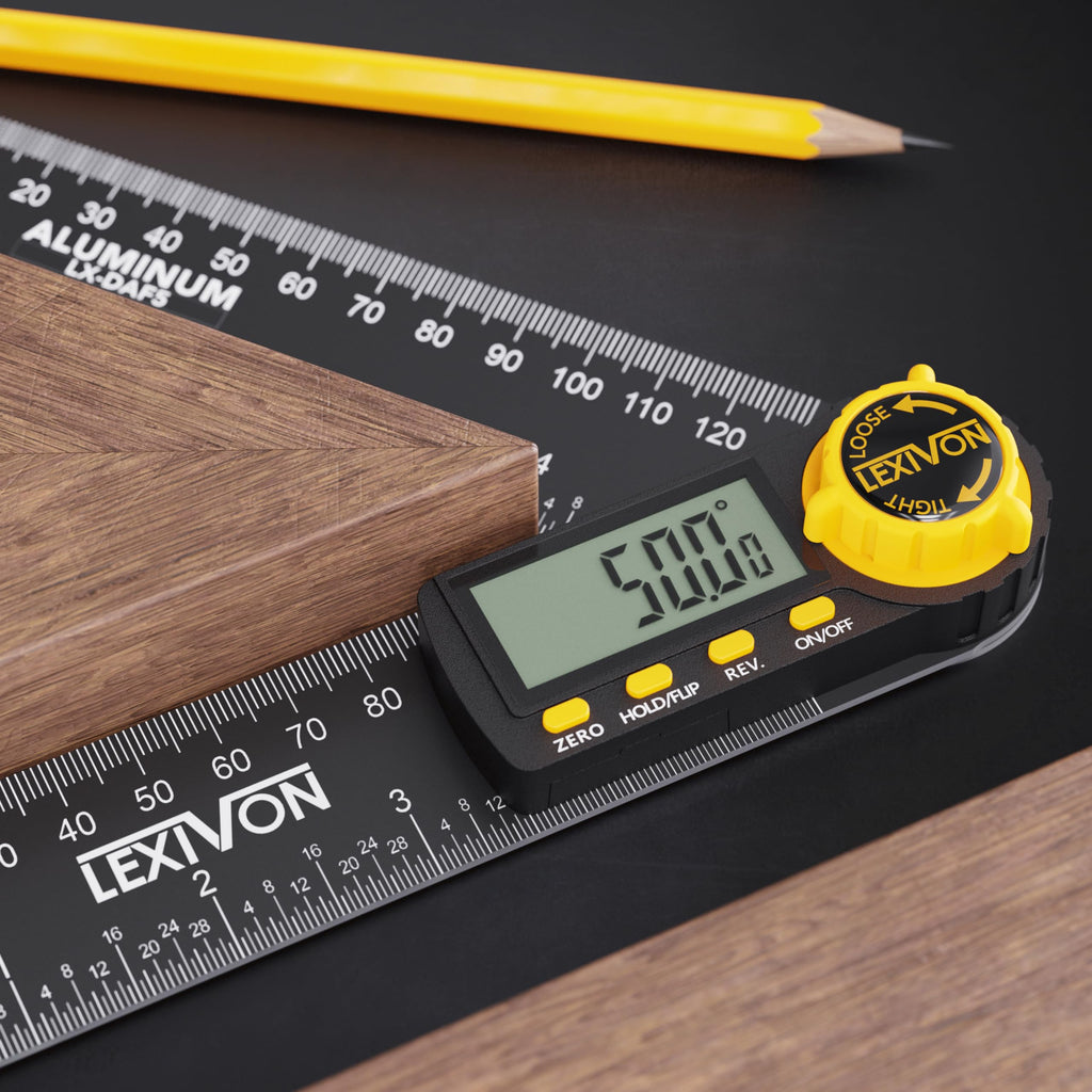 Aluminum Digital Angle Finder Gauge 10-inch 250mm Protractor N34663