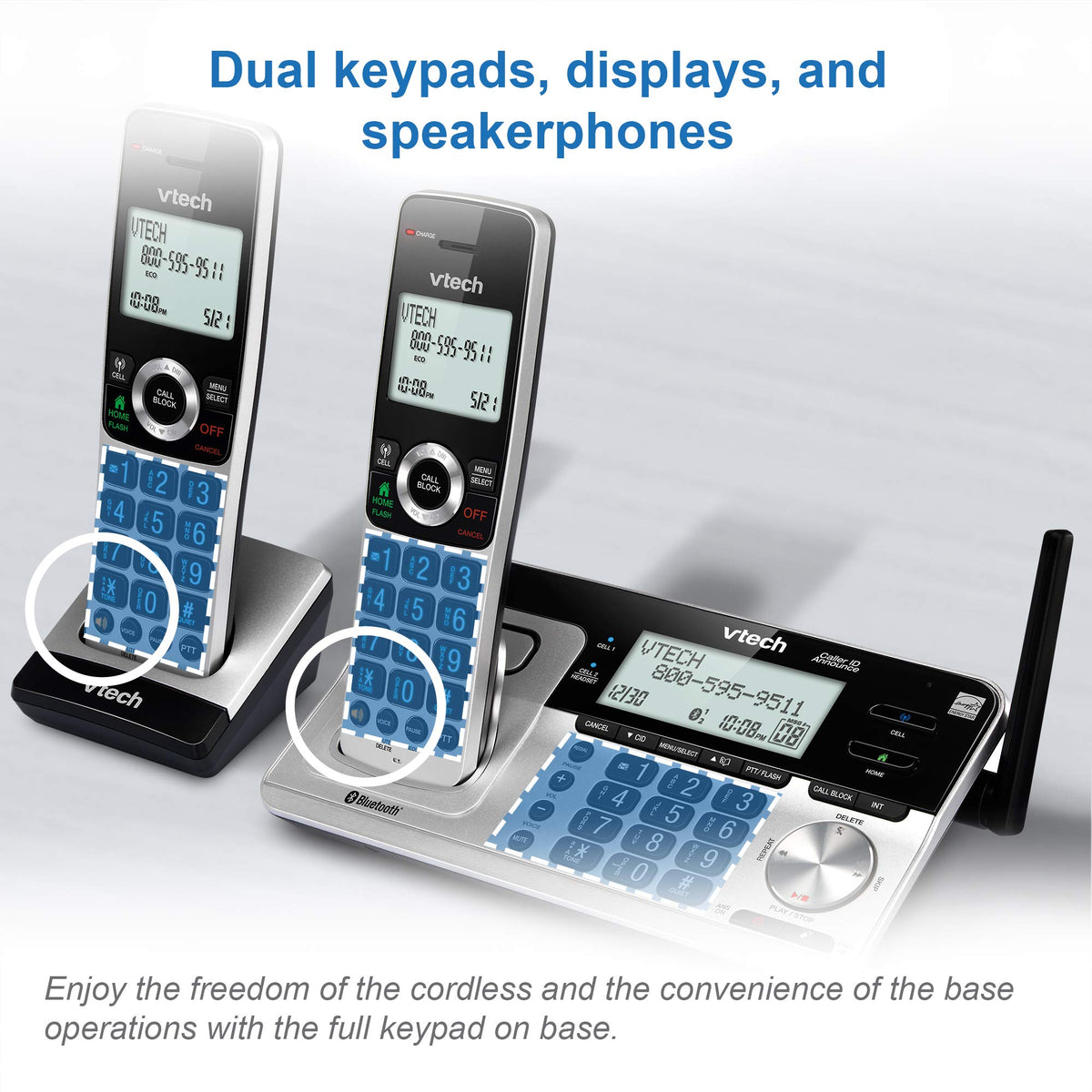 5 Handset Cordless Phone with Answering System Q3567
