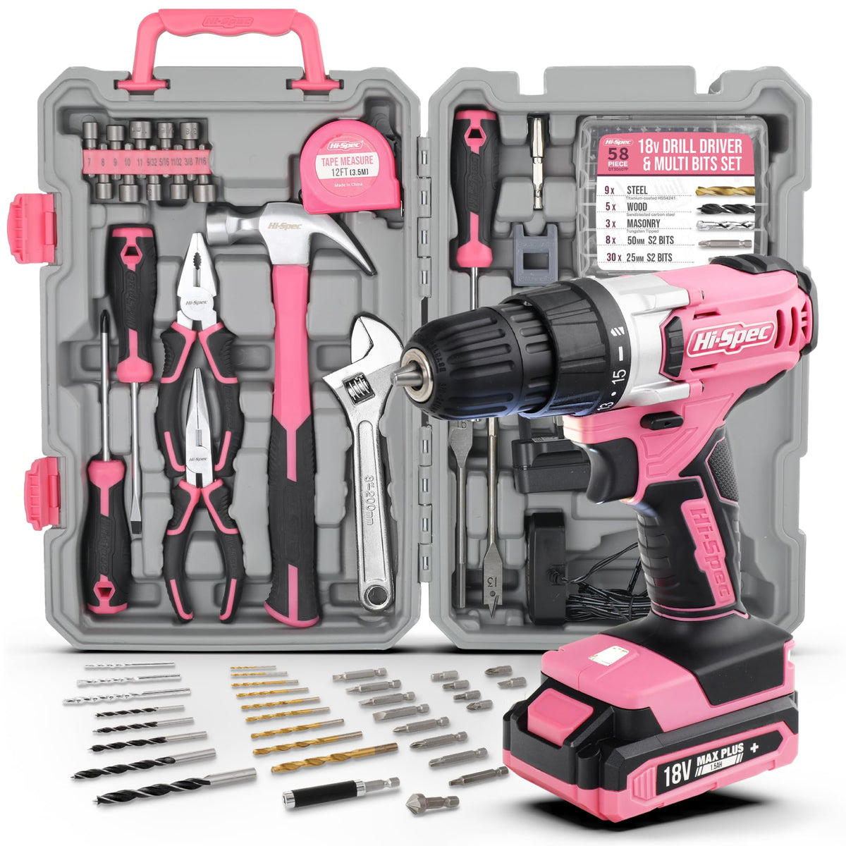 18V Cordless Drill Tool Set N584003
