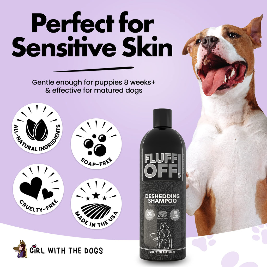 Natural Deshedding Dog & Cat Shampoo P4905