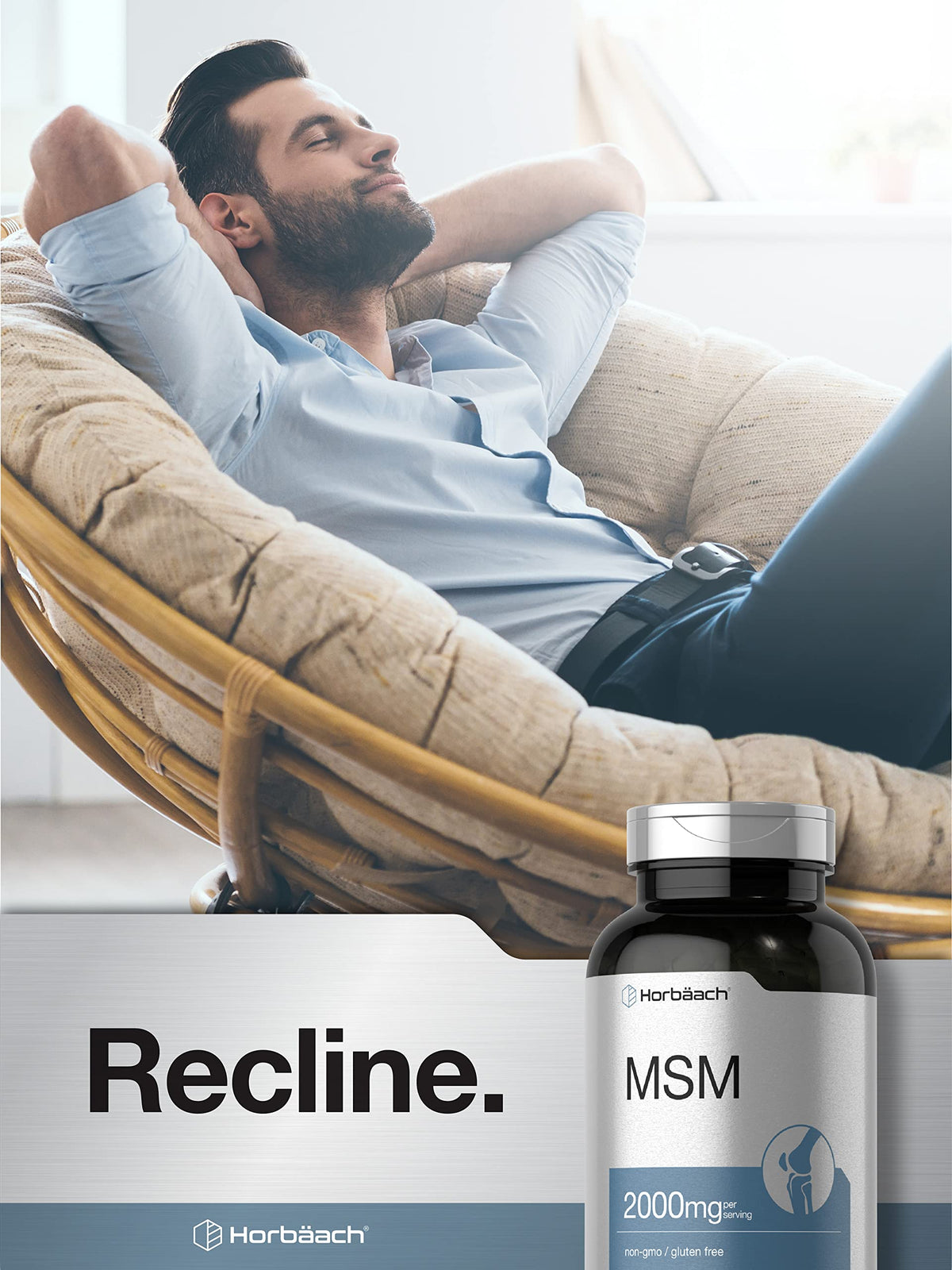 MSM Methylsulfonylmethane 2000mg 250 Capsules J4186