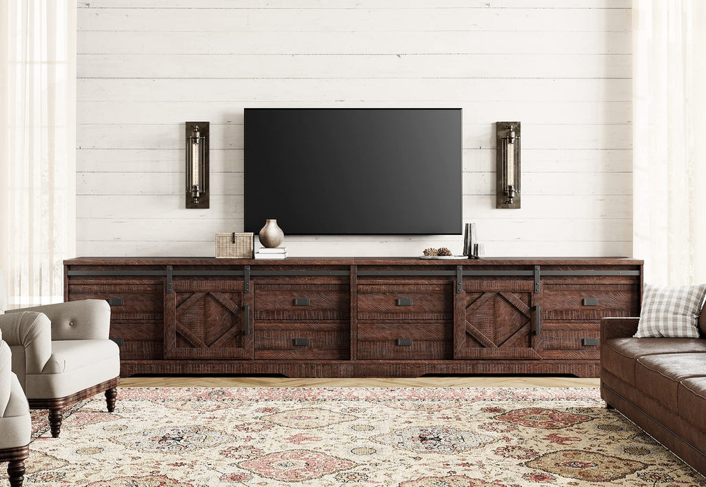 60 inch Farmhouse TV Stand with Drawers & Storage Cabinet Z15425