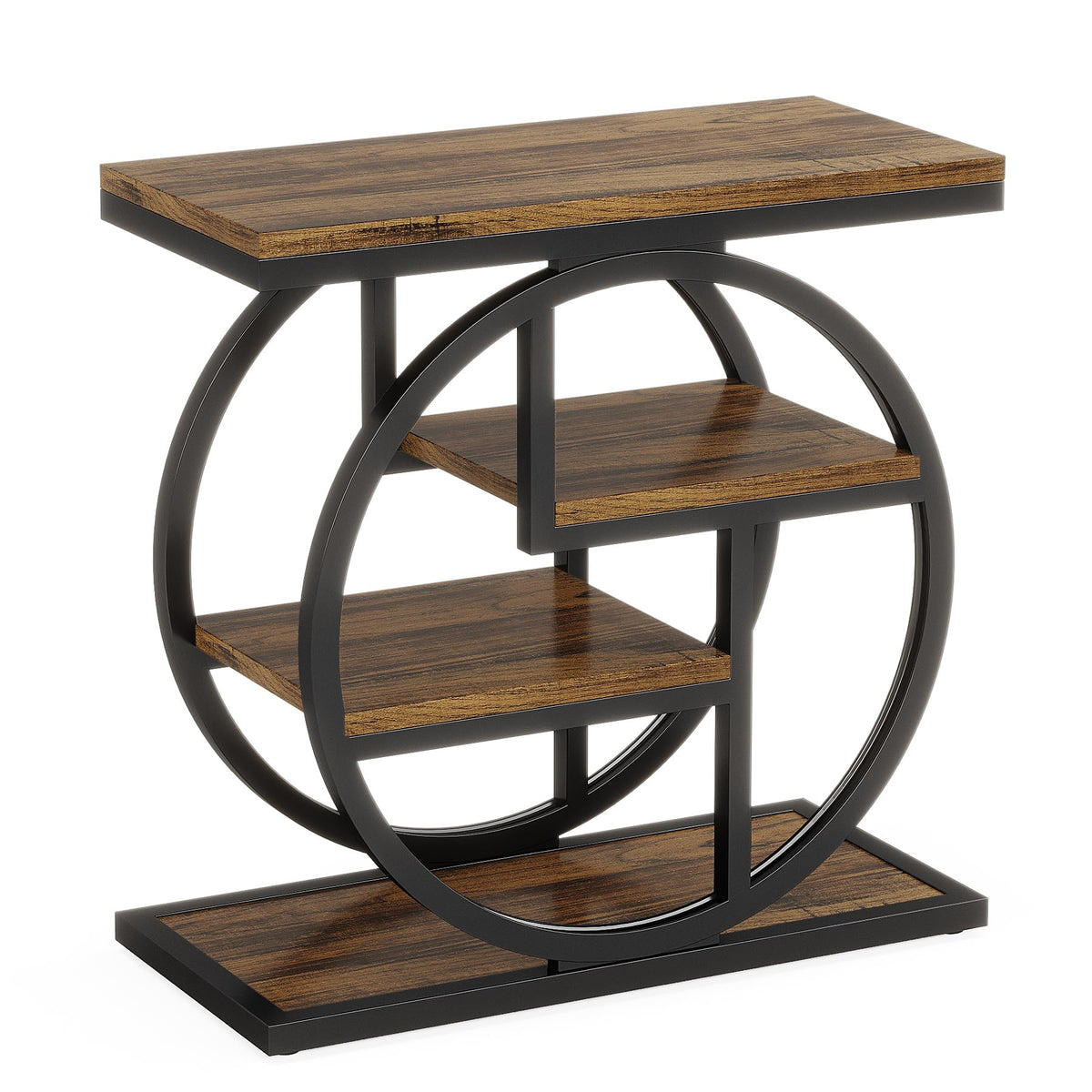 4-Tier Narrow Side Table with Storage Shelves M7473