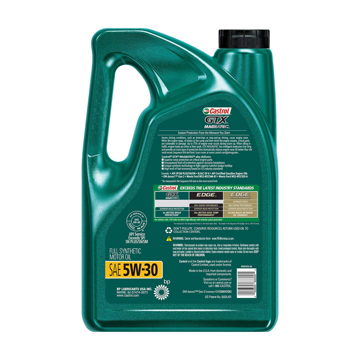 5W-30 Full Synthetic Motor Oil 5 Quart J1776
