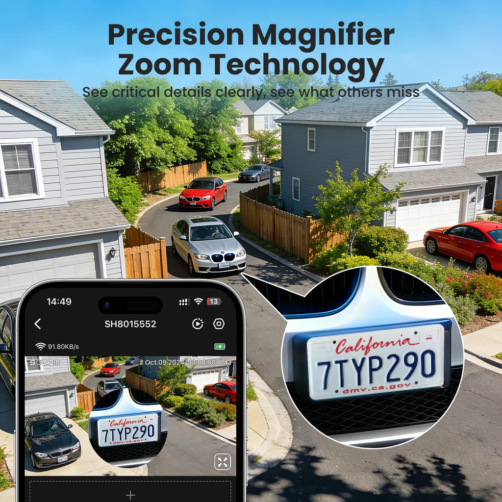4K Solar Security Cameras Wireless Outdoor System 4-Cam Kit M341